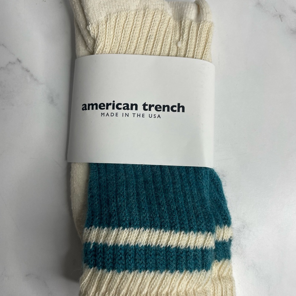 American Trench Crew Socks - Teal
